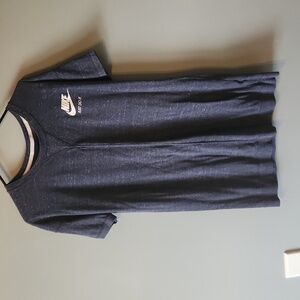 Womens nike Tshirt dress size large heathered blue only worn a few times in GUC